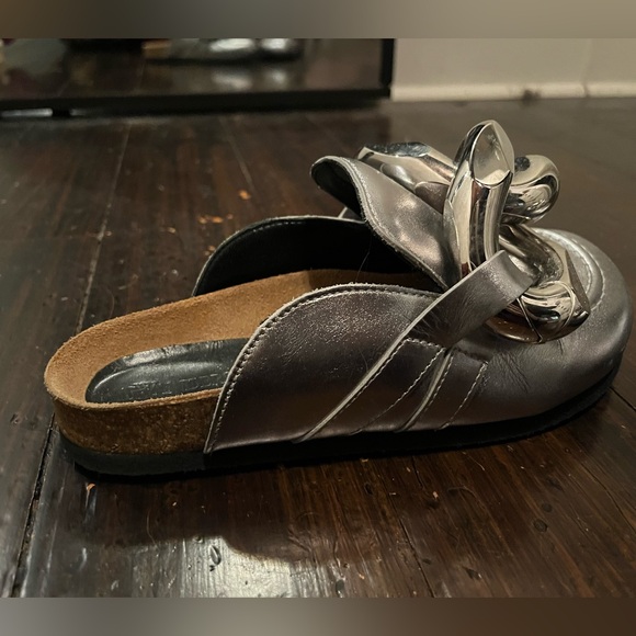JW ANDERSON Silver Chain Mules - Picture 10 of 13
